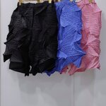 ยาว 19 นิ้ว 2MUAY รุ่น GM17661 กางเกงอัดพลีท SHORT LEG ZIG ZAG PLEATED PANTS 3สี FREE SIZE