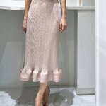 2MUAY รุ่น GJO11173P กระโปรงอัดพลีท RIPPLE PLEATED SKIRT 10 สี FREE SIZE