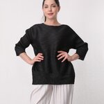 อกถึง44ยาว23นิ้ว 2MUAY รุ่น GA67807 เสื้ออัดพลีท LONG SLEEVE PLEATED TOP 8 สี FREE SIZE