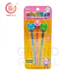 Triple-G ดินสอ หัวยางลบ แฟนซี ลายสัตว์น่ารัก แพ๊ค 3 แท่ง