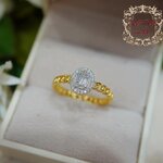 แหวนเพชรประกบก้านโซ่