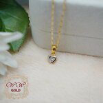 จี้หัวใจเพชรเดี่ยว ^^