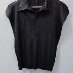 2MUAY รุ่น GJO3969 เสื้ออัดพลีทคุณภาพ BAT SLEEVE COLLAR PLEATED TOP 8 สี FREE SIZE