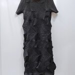 อกถึง 40นิ้ว 2MUAY GJO5633 เดรสพลีทคุณภาพ SHORT SLEEVE ZIGZAG PLEAT DRESS 4สี FREE SIZE