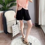 2MUAY รุ่น GJO1491 กางเกงอัดพลีท SHORT FLARE PLEATED PANTS 10 สี FREE SIZE