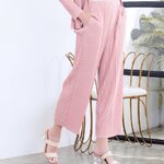 ยาว 36นิ้ว 2MUAY รุ่น GJO2255 กางเกงผู้หญิง กางเกงพลีทคุณภาพ 13สี FREE SIZE THICK STRAIGHT PLEATED PANTS