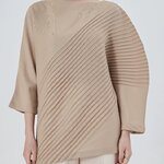 ปรับราคาลง20%!! อกไม่เกิน46 นิ้ว! 2MUAY รุ่น GJO2010 เสื้ออัดพลีทคุณภาพ CHIC DIAGONAL PLEATED TOP 6 สี FREE SIZE