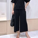 ยาว 34.5 นิ้ว 2MUAY รุ่น GM0733 กางเกงอัดพลีท THICK STRAIGHT PLEATED PANTS 8 สี FREE SIZE