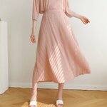 ยาว 31นิ้ว! 2MUAY รุ่น GJO8130 กระโปรงอัดพลีทงานคุณภาพ FLARED PLEATED SKIRT 20สี FREE SIZE