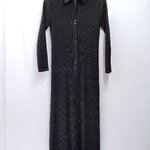 2MUAY รุ่น GJO5062 เดรสพลีทคุณภาพ THICK COLLAR BUTTON FRONT PLEATED DRESS 8 สี FREE SIZE