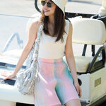 ปรับราคาลง20%!! 2MUAY รุ่น GJO7718-9 กางเกงพลีทคุณภาพ GRADIENT SHORT PLEATED PANTS 4 สี FREE SIZE