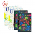 Triple-G แฟ้มใส่เอกสารขนาด A4 ลายแฟนซี 3มิติ แบบหนีบ แพ๊ค 4 ชิ้น