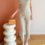 2MUAY รุ่น GJO11534 / GJO11536 เซ็ตอัดพลีท HIGH NECK PRINTED PLEATED SET 5 สี FREE SIZE