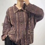 2MUAY รุ่น CX0498 เสื้ออัดพลีท THICK SHIRT DENIM PLEATED TOP 3 สี FREE SIZE