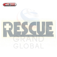 CAR BEST สติกเกอร์ประดับยนต์ ลาย RESCUE สีเงิน