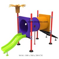 ชุดอุโมงค์ท่อปีนป่าย+ สไลเดอร์ เครื่อเล่นสนามเหล็ก เครื่องเล่นสนามกลางแจ้ง ของเล่น สั่งทำ 15-20 วัน