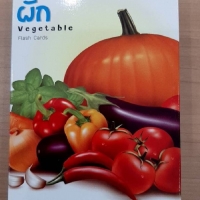 บัตรคำ ภาษาอังกฤษ บัตรภาพ Flashcards ชุด ผัก : Vegetable