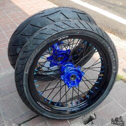 ล้อโมตาด CRF250/300L/Rally ขอบ RCB + รัดยาง Metzeler