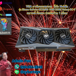 VGA การ์ดจอแสดงผล ยี่ห้อ Nvidia รุ่น iGame GeForce RTX3080 10GB DDR6 Vulcan OC-V สภาพดี มือสอง ประกันร้าน 1 เดือน
