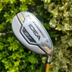 HYBRID3 ADAMSGOLF IDEA A7 องศา 19 ก้าน UST MAMIYA FLEX R ไม้สุดยอดคุณภาพ ที่ราคาสุดคุ้ม ตีดีมากจริงๆครับ ตีโดนง่าย ตีสนุก ก้านดีมากๆ MAMIYA คุมทิศทางได้ดี