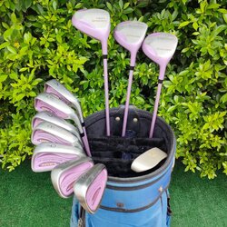 **ไม้กอล์ฟสำหรับผู้หญิง** SETLADY MARUMAN LUCERO ชุดกอล์ฟพรีเมี่ยมจากญี่ปุ่น ก้านเบา ตีง่าย ตีสบาย ตีดีมาก เหมาะกับผู้หญิงเอเชียโดยเฉพาะ!! ไม้กอล์ฟมือสอง ของแท้ BY NakaraLuxurious