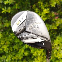 HYBRID 4 CALLAWAY X HOT องศา 22 ก้าน X HOT FLEX SR ตีดีมาก รูปทรงสวย และช่วยให้ตีสอดไปกับพื้นได้ดีมาก!!! ไม้กอล์ฟมือสอง ของแท้ BY NakaraLuxurious