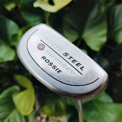 PUTTER ODYSSEY ROSSIE WHITE STEEL ยาว 34 นิ้ว รุ่นเป็นหน้า MILLED มีลวดลาย เพื่อช่วยให้ลูกหมุนเกาะไลน์ยิ่งขึ้น ไม้กอล์ฟพรีเมี่ยมมือสอง ของแท้ By NakaraLuxurious