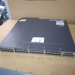 CISCO WS-C3750X-48U-S • 48 Port Gigabit Switch UPOE power x2