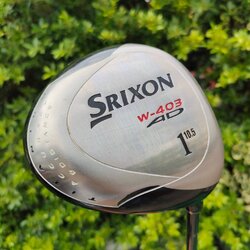 DRIVER SRIXON W-403 AD องศา 10.5 ก้าน SRIXON SV-3000 FLEX S วัสดุเบต้าไทเทเนี่ยม พรีเมี่ยมญี่ปุ่น หน้าเด้ง เน้นตีไกลจัด และตรงจัด ACCURACY & DISTANCE ใส่กริพ IOMIC ไม้กอล์ฟมือสอง ของแท้ BY NakaraLuxurious