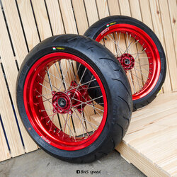 ชุดล้อโมตาด CRF250/300L/M/Rally ขอบแดง Yoko ยาง Pirelli