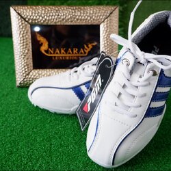 รองเท้ากอล์ฟ สำหรับเด็ก PGM XZ001 สีขาวน้ำเงิน