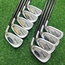 ชุดเหล็ก PING i/3 O-SIZE มีเหล็ก 3-9 เเละ SW W ก้าน PING 350 SERIES FLEX R *สติ๊กเกอร์ด้านหลังหลุดหลายตัว* ไม้กอล์ฟพรีเมี่ยมมือสอง By NakaraLuxurious