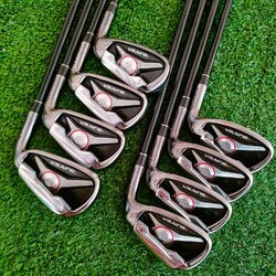 ชุดเหล็ก TAYLORMADE BURNER มีเหล็ก 5-9 เเละ PW AW SW ก้าน RE*AX SUPERFAST FLEX R ตีง่าย ตีไกล และตีมันส์!! ไม้กอล์ฟมือสอง ของแท้ BY NakaraLuxurious