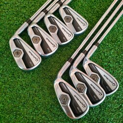 ชุดเหล็ก Taylormade Tour Preferred CB Forged มีเหล็ก 4-9 เเละ PW ชุดนี้เป็นเหล็ก FORGED แท้ๆ และมี CAVITY BACK ทำให้ตีง่ายมาก วัสดุพรีเมี่ยม ก้านเหล็ก Dynamic Gold S200 กริพ GOLF PRIDE เปลี่ยนใหม่ทั้งชุด!!! ไม้กอล์ฟมือสอง ของแท้ BY NakaraLuxurious