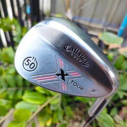 WEDGE CALLAWAY X TOUR องศา 50 เบาท์ 11 ก้าน DYNAMIC GOLD FLEX WEDGE เหล็ก FORGED พรีเมี่ยม สปินจัด ตกหยุดจึ๊กๆเลยครับ แม่นยำ มั่นคง ก้านหนึบ ไม้กอล์ฟพรีเมี่ยมมือสอง By NakaraLuxurious