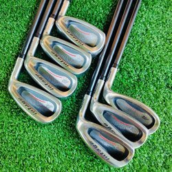 ชุดเหล็ก MIZUNO intage หน้าเด้ง!!! มีเหล็ก 5 - 9 PW SW ก้านกราไฟต์ R สภาพเดิมทั้งชุด เหล็กญี่ปุ่นพรีเมี่ยม ก้านเบา ระยะดี สปินได้ดีมาก ชดเชยความผิดพลาดได้สูง ตีง่ายมาก ไม้กอล์ฟพรีเมี่ยมมือสอง ของแท้ By NakaraLuxurious