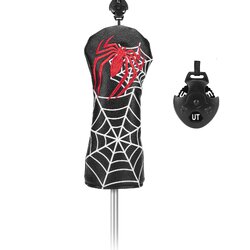HYBRIDS GOLF CLUB HEAD COVER SPIDER ปลอกคลุมหัวไม้กอล์ฟ HYBRIDS ลายแมงมุมสุดเท่ไม่ซ้ำใคร ปรับเบอร์หัวไม้ได้ หนัง PU เกรดพรีเมี่ยม!! G0-207 ( 1 PCS )