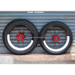 ชุดล้อโมตาด CRF250/300L/M/Rally - สีดำ/ขาว
