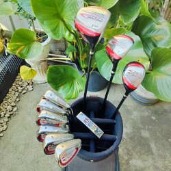 ไม้กอล์ฟครบชุด KASCO RR TOUR ครบชุดเดิมๆทุกอย่าง มี COVER หัวไม้ และ COVER PUTTER พร้อมถุง KASCO เป็นชุดคุณภาพจากประเทศญี่ปุ่นวัสดุพรีเมี่ยม ไม้กอล์ฟพรีเมี่ยมมือสอง ของแท้ By NakaraLuxurious