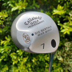 FW7 CALLAWAY BIG BERTHA WAR BIRD เป็นตัว HEAVEN WOODS ตีแทนเหล็กยาว ตีง่ายมากๆ เป็นไฮบริดยุคแรก ซึ่งจะตีง่าย มากกว่าไฮบริดในปัจจุบันมาก และตรงกว่ามาก เหนื่องจากเป็น FW จะ MOI สูงมากๆ
