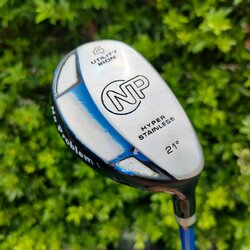 HYBRID 4 DUNLOP NP HYPER STAINLESS องศา 21 ก้าน DUNLOP FLEX R HYBRID JAPAN วัสดุสแตนเลส สุดพรีเมี่ยม ไม้กอล์ฟมือสอง ของแท้ BY NakaraLuxurious