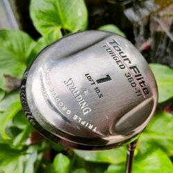 Driver SPALDING TOUR FLITE ก้านกราไฟต์ HIGH MODULUS FLEX R หัวโต วัสดุ FORGED TITANIUM ก้านก็ดีมากค่ะ ตีดี ตีง่าย ราคาเบาสุดคุ้ม ไม้กอล์ฟพรีเมี่ยมญี่ปุ่นมือสอง ของแท้ By NakaraLuxurious