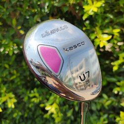 ** ไม้กอล์ฟสำหรับผู้หญิง ** HYBRID 7 KASCO DIMPALS องศา 28 ก้าน KASCO DIMPALS FLEX L รุ่นนี้เป็นรุ่นใหม่นะครับ ตีง่ายมาก เสียงใสด้วย