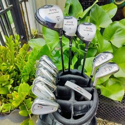 ไม้กอล์ฟครบชุด MITSUSHIBA XR5 พร้อม COVER หัวไม้ตรงรุ่น ชุดใหญ่ 5 หัว ถุงกอล์ฟเป็นแบบขาตั้ง น้ำหนักเบาสบาย หัวไม้ชุดใหญ่ ได้ถึง 5 หัว มือใหม่ตีสบาย ไม้กอล์ฟพรีเมี่ยมมือสอง ของแท้ By NakaraLuxurious