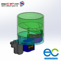 เครื่องให้อาหารปลา สำหรับตู้ปลาสวยงาม สั่งงานผ่านแอพพลิเคชั่น Blynk.io