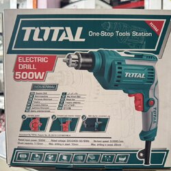 TOTAL สว่านไฟฟ้า Keyless Chuck Electric Drill หัวสว่านแบบมือบิด 500 วัตต์ รุ่น TD2051026-2 ขนาด 3/8 นิ้ว (10 มม.)