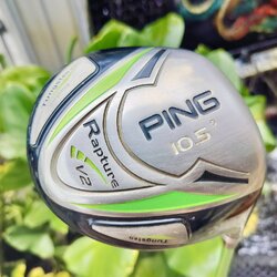 Driver PING Rapture V2 องศา 10.5 ก้าน TOUR AD TFC550 FLEX S เป็นก้านเบามาก เร่งสปีดได้ดี ควบคุมดีมาก แค่ก้านอย่างเดียวก็เกินคุ้ม!!! ไม้กอล์ฟพรีเมี่ยมมือสอง ของแท้ By NakaraLuxurious