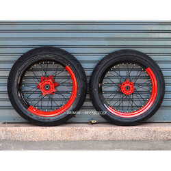 ชุดล้อโมตาด CRF250/300L/M/Rally - สีดำ/แดง