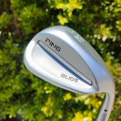 WEDGE PING GLIDE องศา 58 ES ก้าน DYNAMIC GOLD S200 หน้ามี MILLED และร่องคมมาก กัดลูกตกหยุดเลยครับ วัสดุพรีเมี่ยม ไม้กอล์ฟมือสอง ของแท้ BY NakaraLuxurious