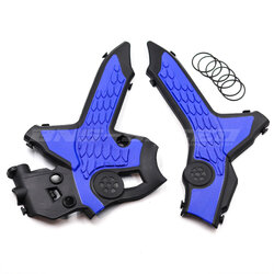 การ์ดเฟรม Frame Protector CRF300L/RALLY - สีดำ-น้ำเงิน